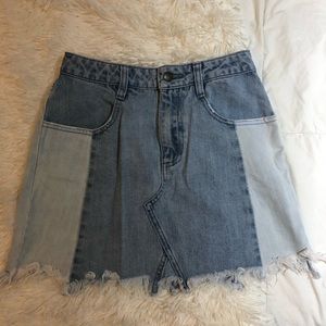 Free People Jean Skirt